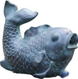 HEISSNER Teichfigur Fisch Dekor Bronze - 10 x 17x 14 cm – Bild 1 von 2