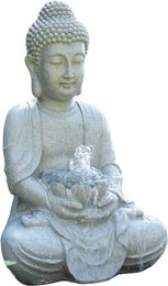 HEISSNER Teichfigur Tempelfigur - 31 x 24 x 48 cm – Bild 1 von 2