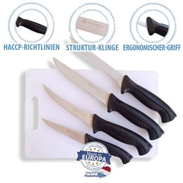 Produktbild von HENDI - Messerset mit Schneidebrett - 5-teilig