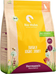 Produktbild von Herrmann's Bio-Huhn mit Reis & Erbsen Selection Adult - 1 kg