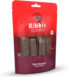 Produktbild von Herrmann's Bio Rind Ribbis Snackstreifen - 80 g