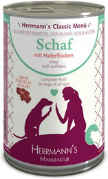 Produktbild von Herrmann's Classic 12x400g Dose Hundenassfutter Bio Schaf mit Haferflocken