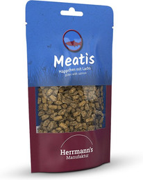 Produktbild von Herrmann's Meatis Häppchen Lachs mit Hirse - 80 g