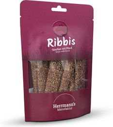Produktbild von Herrmann's Ribbis Pferd Snackstreifen - 6 x 80 g