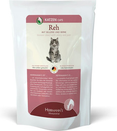 Produktbild von Herrmann's Selection 100g Beutel Katzennassfutter 20 x 100 Gramm Reh mit Sellerie & Birne