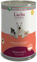 Produktbild von Herrmann's Selection Erwachsen 12x400g Dose Hundenassfutter Lachs mit Aprikose