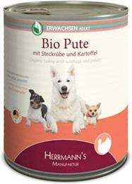 Produktbild von Herrmann's Selection Erwachsen 6x800g Dose Hundenassfutter Bio Pute mit Wurzelgemüse, Kartoffeln & Fenchel