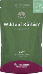 Produktbild von Herrmann's Selection Leicht 150g Beutel Hundenassfutter Sparpaket 30 x 150g Wild mit Kürbis & Quinoa