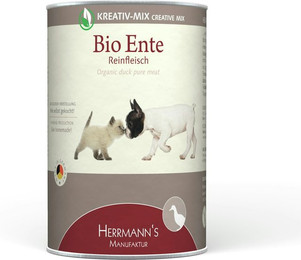 Produktbild von Herrmann's Selection Reinfleisch 400g Dose Hundenassfutter 12 x 400 Gramm Bio Ente