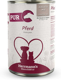 Produktbild von Herrmann's Selection Reinfleisch 400g Dose Hundenassfutter 12 x 400g Pferd