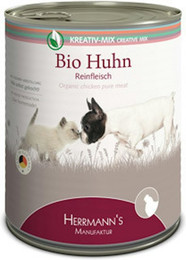 Produktbild von Herrmann's Selection Reinfleisch 800g Dose Hundenassfutter 6  x 800g Bio Huhn
