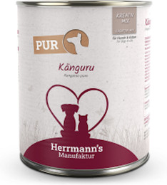 Produktbild von Herrmann's Selection Reinfleisch 800g Dose Hundenassfutter 6 x 800g Känguru