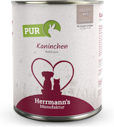 Produktbild von Herrmann's Selection Reinfleisch 800g Dose Hundenassfutter 6 x 800g Kaninchen
