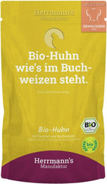 Produktbild von Herrmann's Selection Sensibel / Sensitiv 150g Beutel Hundenassfutter 15 x 150g Bio Huhn mit Karotte & Reis