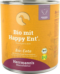 Produktbild von Herrmann's Selection Sensibel / Sensitiv 800g Dose Hundenassfutter Sparpaket 12 x 800g Ente mit Fenchel & Buchweizen