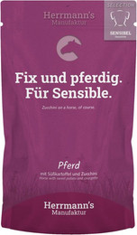 Produktbild von Herrmann's Selection Sensibel Sensitiv Pferd mit Süßkartoffel & Zucchini - 15 x 150 g