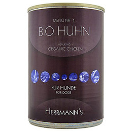 Produktbild von Herrmanns Bio Gans mit Buchweizen Nassfutter für Hunde - 6 x 400 g