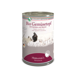 Produktbild von Herrmanns Bio Gemüsetopf Nassfutter für Hunde und Katzen - 6 x 400 g