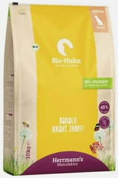 Produktbild von Herrmanns Bio-Huhn mit Reis und Erbsen Hundetrockenfutter 2 x 10 Kilogramm