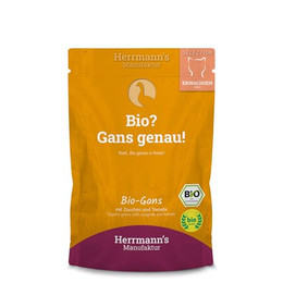 Produktbild von Herrmanns Bio Nassfutter für Katzen Gans - 20 x 100 g