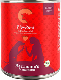 Produktbild von Herrmanns Bio Nussfutter für Hunde Rind mit Süßkartoffel - 6 x 800 g