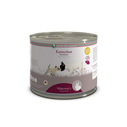 Produktbild von Herrmanns Ergänzungsfutter Kaninchen 100% Reinfleisch für Hunde und Katzen - 12 x 200 g