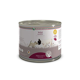 Produktbild von Herrmanns Ergänzungsfutter Wild 100% Reinfleisch für Hunde und Katzen - 12 x 200 g