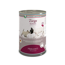 Produktbild von Herrmanns Ergänzungsfutter Ziege 100% Reinfleisch - 6 x 400 g