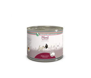 Produktbild von Herrmanns Reinfleisch Nassfutter für Hund und Katzen Pferd - 200g