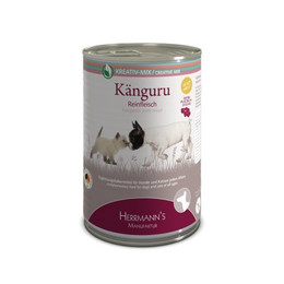 Produktbild von Herrmanns Reinfleisch Nassfutter Känguru - 6 x 400 g