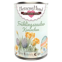 Produktbild von Herzenshund Frühlingszauber Kaninchen mit Bio-Karotte - 12 x 400 g