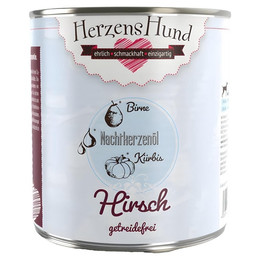 Produktbild von Herzenshund Hirsch mit Kürbis getreidefrei - 6 x 800 g