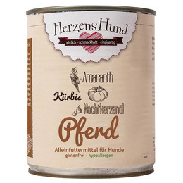 Produktbild von Herzenshund Pferd mit Bio-Kürbis - 6 x 800 g