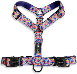 Produktbild von Hey Lana Hunde-Geschirr Führgeschirr 5-fach verstellbar Kunterbunt mit Neoprenpolsterung