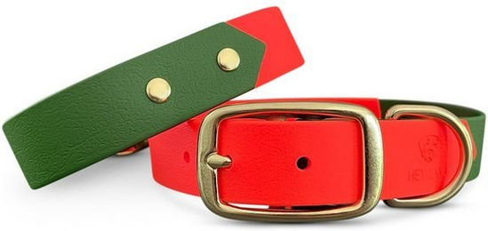 Produktbild von Hey Lana Hunde-Halsband Outdoor SPORT neon orange/grün