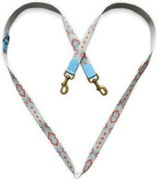 Produktbild von Hey Lana Premium Führleine 3-fach verstellbar korall/hellblau/beige 2 m 3 cm - 2 m