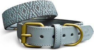 Produktbild von Hey Lana Premium Halsband Gepolstert anthrazit/blau M