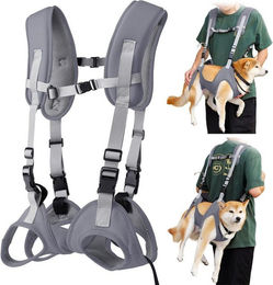 HEYHIPPO Tiertransporttasche Doppelschulter Haustier Rucksack,atmungsaktiv,für Katzen &Hunde 4–7 kg bis 15 kg, Verstellbares Haustiergeschirr für Reisen und Outdoor-Aktivitäten – Bild 1 von 5