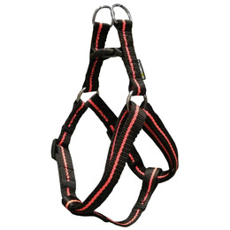 Produktbild von HG Coneck´t Nylon Hundegeschirr schwarz/orange