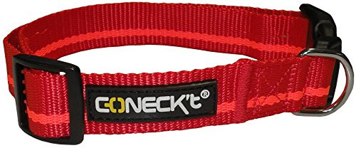 Produktbild von HHB Coneck´t Nylon Hundehalsband rot/orange