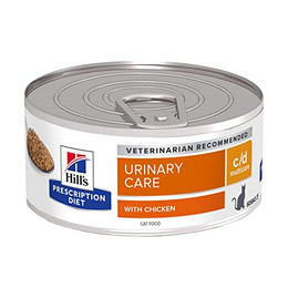 Produktbild von Hill's Prescription Diet c/d Multicare Katzenfutter mit Huhn - 24 x 156 g
