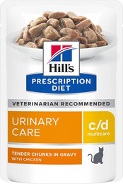 Produktbild von Hill's Prescription Diet c/d Multicare Urinary Care Katzenfutter mit Huhn - 12 x 85 g