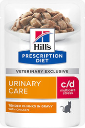 Produktbild von Hill's Prescription Diet c/d Urinary Stress Huhn Katzenfutter - 12 x 85 g