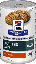 Produktbild von Hill's Prescription Diet Canine w/d Diabetes Care mit Huhn - 12 x 370 g