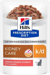 Produktbild von HILL'S Prescription Diet Feline k/d Kidney Care mit Lachs - 12 x 85 g