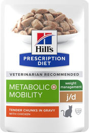 Produktbild von Hill's Prescription Diet j/d Metabolic + Mobility mit Huhn - 12 x 85 g