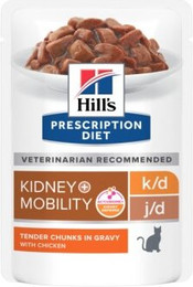 Produktbild von Hill's Prescription Diet k/d + Mobility Feline mit Huhn - 48 x 85 g