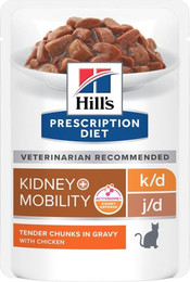 Produktbild von Hill's Prescription Diet k/d + Mobility Feline mit Huhn - 12 x 85 g