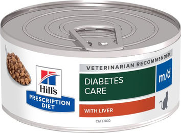 Hill's Prescription Diet m/d Weight Management Katzenfutter - Dosen - 24 x 156 g – Bild 1 von 5