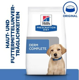 Produktbild von Hill's Prescription Diet Puppy Derm Complete Reis und Ei - 2 x 4 kg